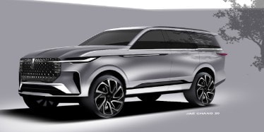 2025 Lincoln Navigator Exterior Design Sketch